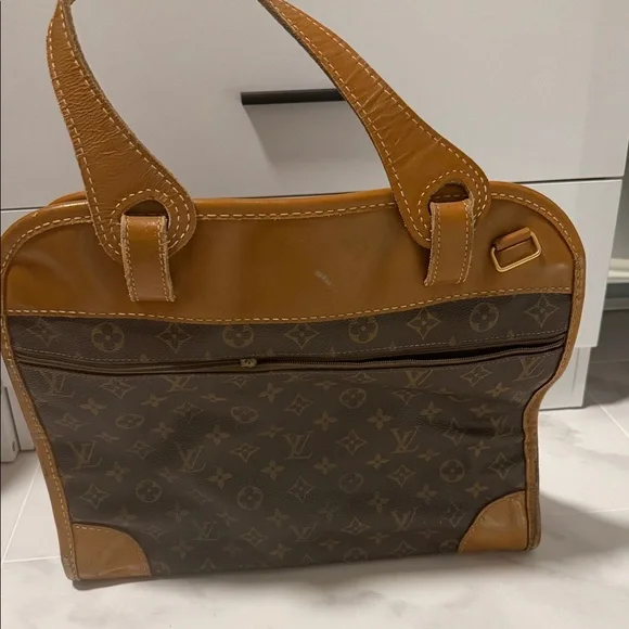 Louis Vuitton Tan and Brown Monogram Briefcase VINTAGE - Picture 5 of 16